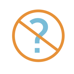 no guessing in marketing icon